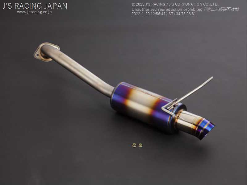 J'S RACING FX-PRO FULL TITANIUM MUFFLER REAR TAIL 50R FOR HONDA FIT GK5 FTM-F5-50R