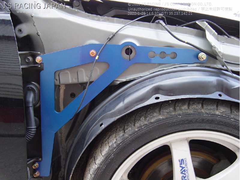 J'S RACING SIDE INNER BRACE FOR HONDA ACCORD CL7 K20A SIB-E2