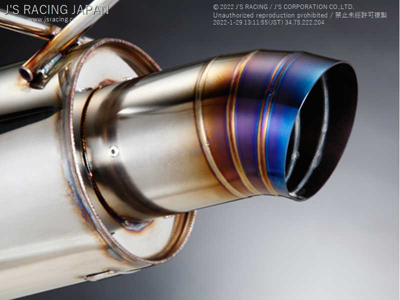 J'S RACING SUS EXHAUST PLUS LEGAL 50R FOR HONDA VEZEL RU1 2 T304-VZ1L-50R