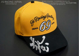 J'S RACING J'S MODE WAZA 69 SILVER CAP BLACK YELLOW WAZA69-SL-BY
