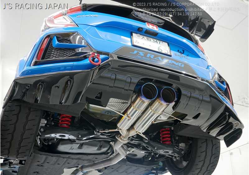 J'S RACING REAR UNDER SPOILER TYPE-S FOR HONDA CIVIC FK8 AR-K8-F