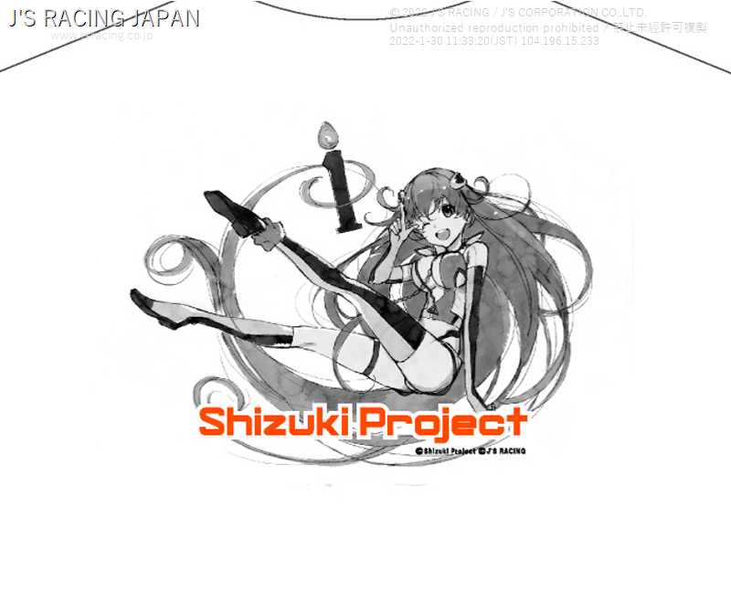 J'S RACING SHIZUKA PROJECT ORIGINAL COLLABORATION T-SHIRT SPT-01