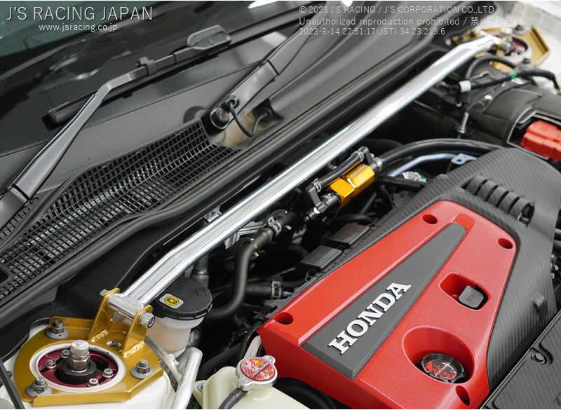 J'S RACING FRONT ALUMINUM STRUT TOWER BAR FOR HONDA CIVIC FL5 TB-L5-F