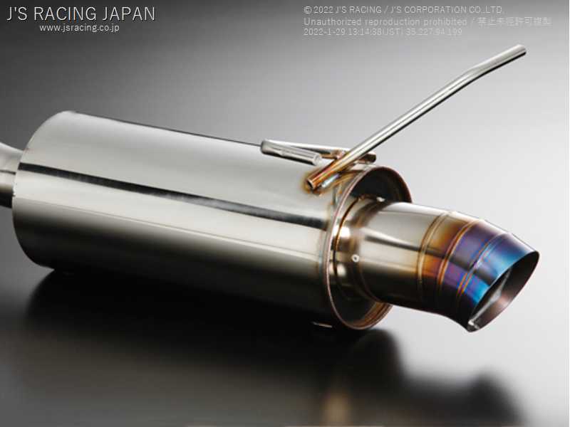 J'S RACING SUS EXHAUST PLUS REAR TAIL 50R FOR HONDA FIT GD1 3 L13A L15A T304-F1-50R