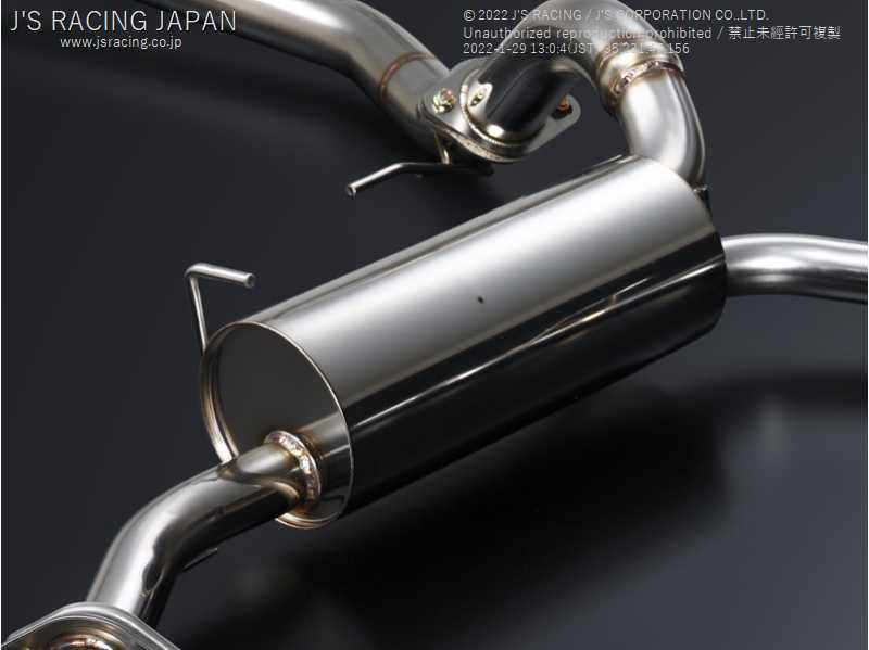 J'S RACING EXHAUST PLUS DUAL 70RS FOR HONDA CIVIC FK2 T304W4-K2-70RS