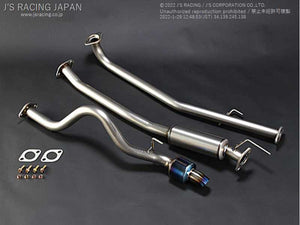 J'S RACING FX-PRO FULL TITANIUM MUFFLER 50RS FOR HONDA N-ONE JG1 TURBO FTM-NO1T-50RS