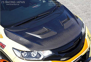 J'S RACING AERO BONNET TYPE-V FRP FOR HONDA FIT GK3-6 ABV-F5-F