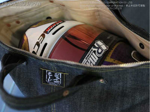 J'S RACING VINTAGE DENIM BACK BLACK L VDB-BK-L