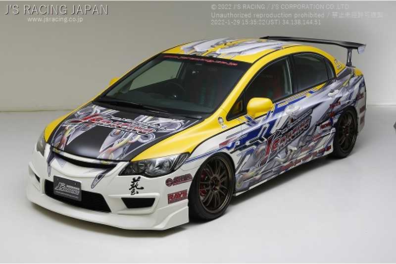 J'S RACING FRONT SPORT GRILL TYPE X FOR HONDA CIVIC FD2 K20A AG-D2