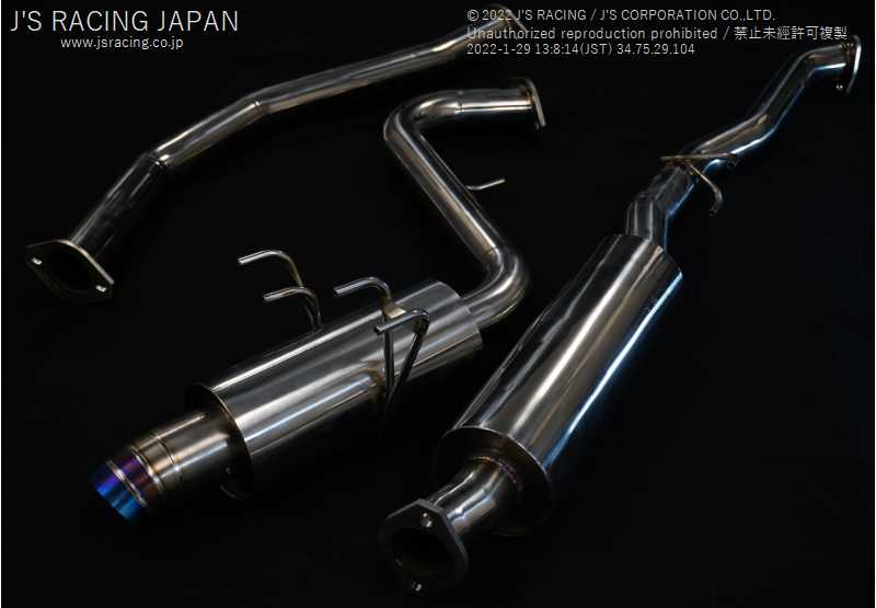 J'S RACING SUS EXHAUST PLUS 60RS FOR HONDA CIVIC FC1 T304-FC1L-60RS
