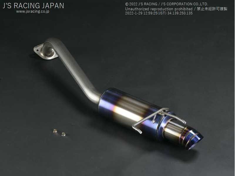 J'S RACING FX-PRO FULL TITANIUM MUFFLER REAR TAIL 50R FOR HONDA FIT GE8 L15A FTM-F3-50R