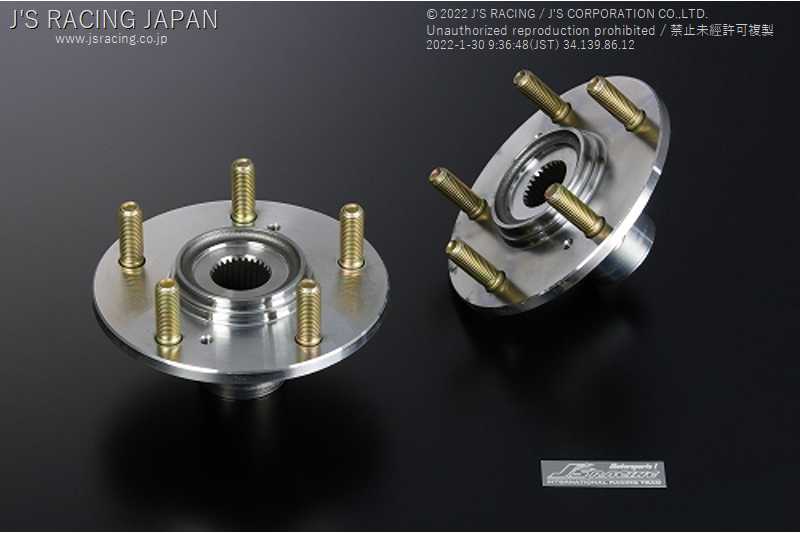 J'S RACING HIGH FREQUENCY REAR HUB ASSEMBLY FOR HONDA S2000 AP1 2 F20C F22C KHA-S1-R