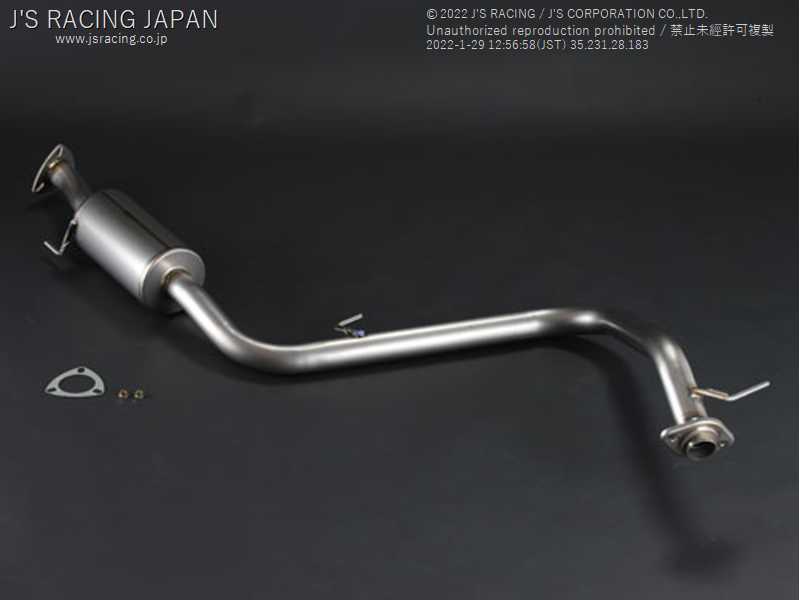 J'S RACING FX-PRO FULL TITANIUM MUFFLER CENTER PIPE 50C FOR HONDA BRIO DD1 FTM-DD1-50C