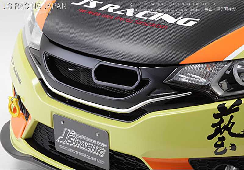 J'S RACING FRONT SPORTS GRILL TYPE S FOR HONDA FIT GK5 AG-F5M
