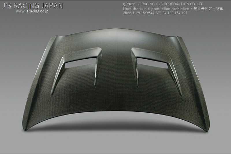 J'S RACING AERO BONNET TYPE-V FULL CARBON FOR HONDA FIT GD1 3 L13A L15A ABV-F1-CC