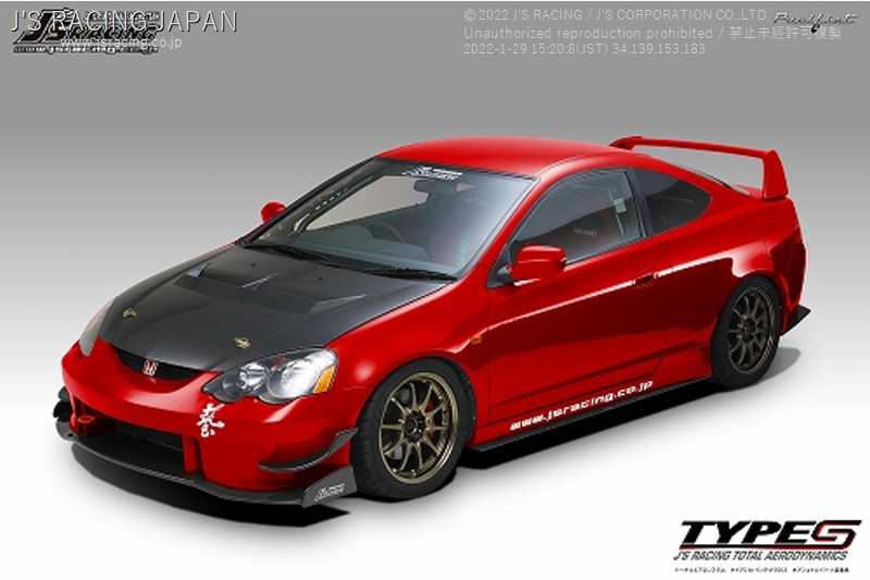 J'S RACING AERO BONNET TYPE-S FULL CARBON FOR HONDA INTEGRA DC5 K20A ABS-T5-CC