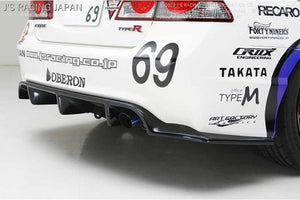 J'S RACING REAR DIFFUSER TYPE-S GEL COAT TYPE FOR HONDA CIVIC FD2 K20A RDF-D2-F