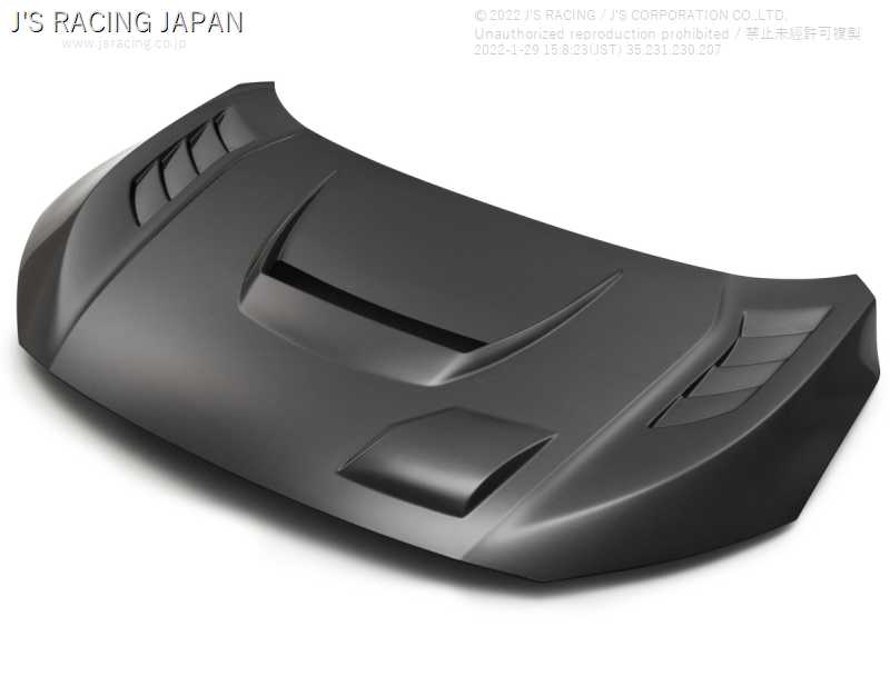 J'S RACING AERO BONNET TYPE-V CARBON FRP FOR HONDA CIVIC FK8 ABV-K8-C