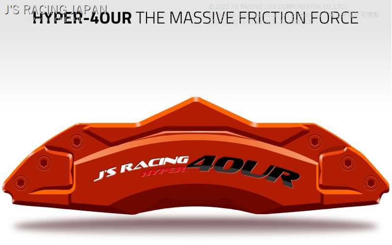 J'S RACING HYPER 4OUR DEDICATED BRAKE PAD [CIRCUIT] FOR HONDA FIT GE8 L15A JB4-F3-FP2