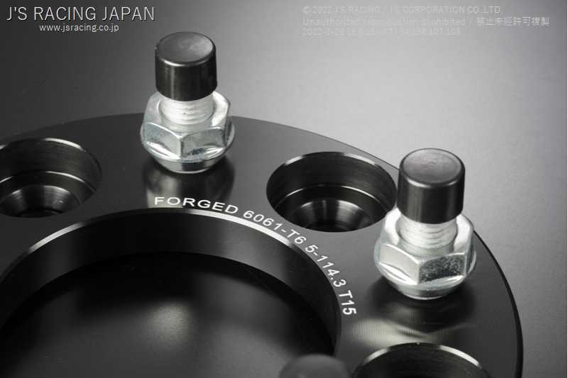 J'S RACING FORGED WIDE TREAD SPACER 15MM 5H WTS-A15