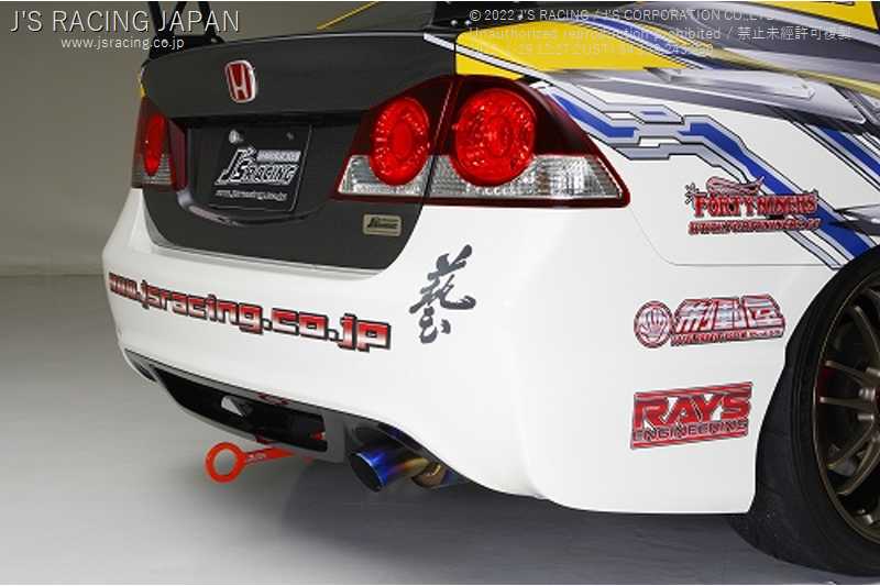 J'S RACING R304 SUS EXHAUST 70RR FOR HONDA CIVIC FD2 K20A R304-D2-70RR