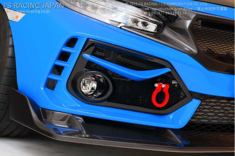 J'S RACING FRONT SPORTS GARNISH FOR HONDA CIVIC FK8 FSG-K8