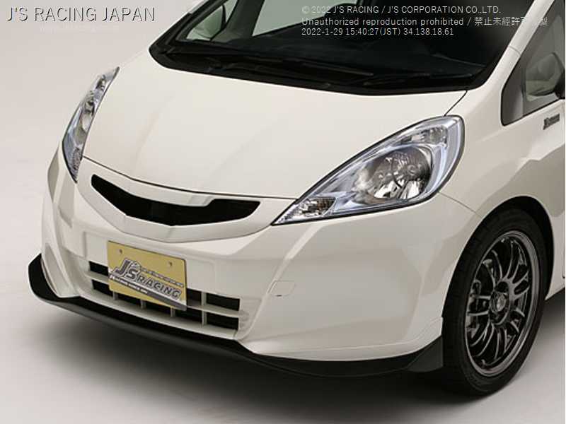 J'S RACING FRONT WING SPOILER TYPE S FRP FOR HONDA FIT GP1 AH-F3H
