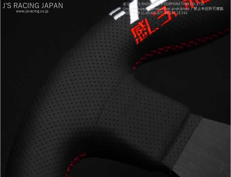 J'S RACING XR STEERING TYPE-F KATAKANA LIMITED BLACK AIR XRSG-TF-KKBA