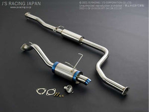 J'S RACING SUS EXHAUST PLUS 60RS FOR HONDA INTEGRA DB8 B18C T304-T2F-60RS