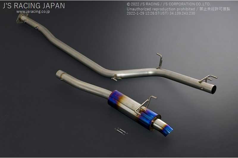 J'S RACING R304 SUS EXHAUST 70RR FOR HONDA CIVIC FD2 K20A R304-D2-70RR