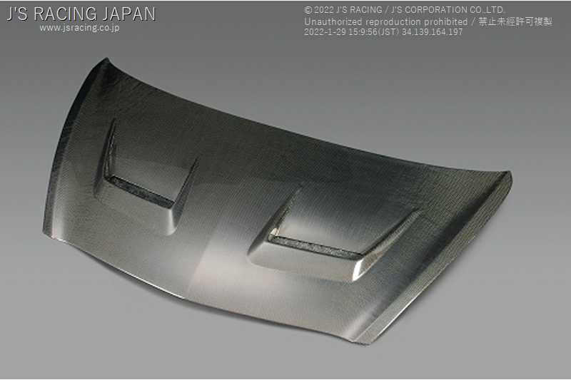 J'S RACING AERO BONNET TYPE-V FULL CARBON FOR HONDA FIT GD1 3 L13A L15A ABV-F1-CC