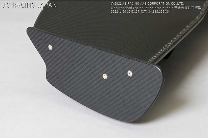 J'S RACING 3D GT-WING DRY CARBON TYPE1 FOR HONDA ACCORD CL7 K20A DGW1-E2-D