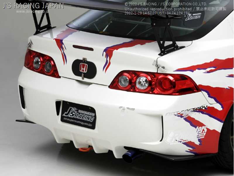 J'S RACING REAR BUMPER TYPE-S & REAR CANARD FOR HONDA INTEGRA DC5 K20A JSR-T5K-F