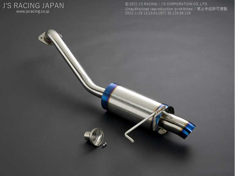 J'S RACING SUS EXHAUST PLUS REAR TAIL 50R FOR HONDA FIT GE8 L15A T304-F3-50R