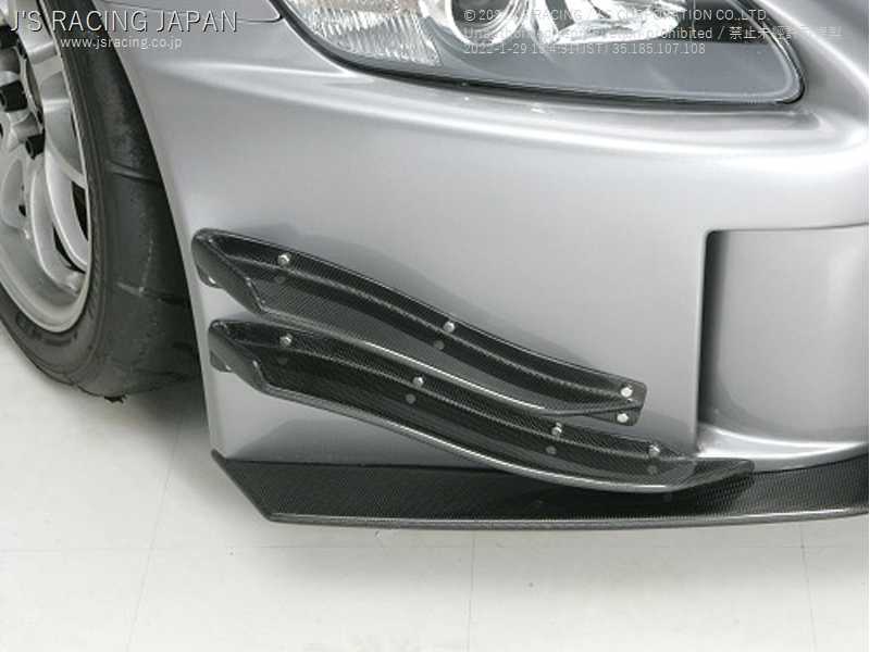 J'S RACING TWIN CANARD FOR TYPE-S BUMPER ONLY FOR HONDA S2000 AP1 F20C CCN-S1-JS