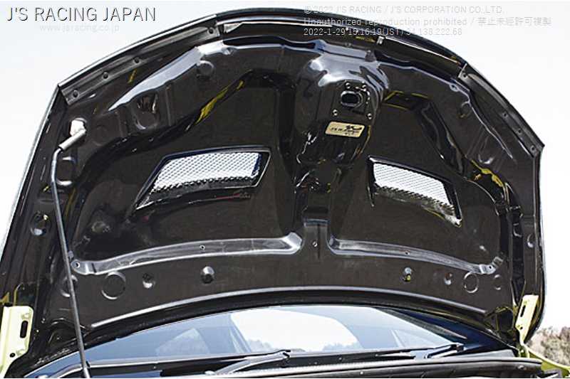 J'S RACING AERO BONNET TYPE-V DEDICATED ALUMINUM NET FOR HONDA FIT GK3-6 ANT-F5