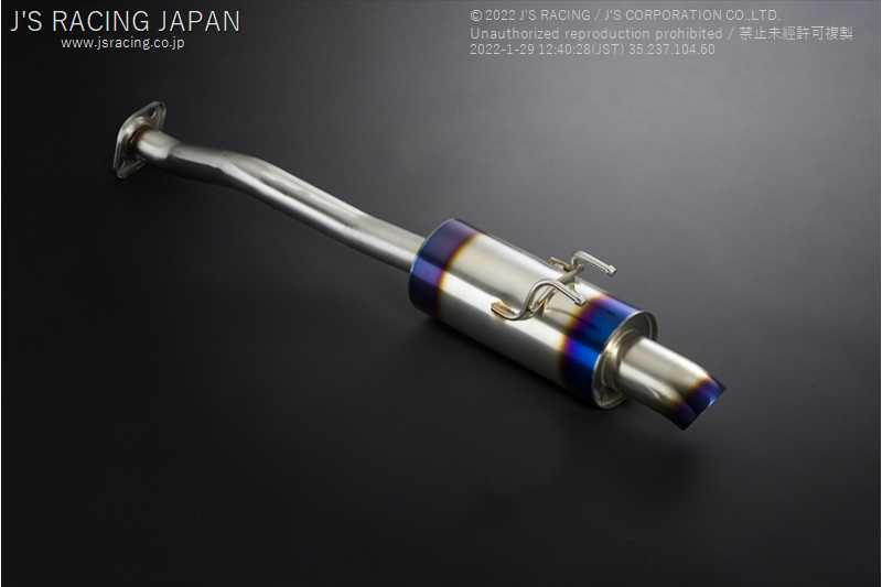 J'S RACING R304 SUS EXHAUST 50R FOR HONDA CIVIC FD1 R18A R304-D1-50R