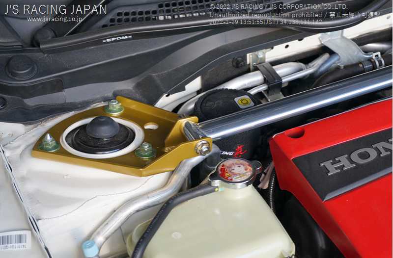 J'S RACING FRONT ALUMINUM STRUT TOWER BAR FOR HONDA CIVIC FK7 TB-K7-F