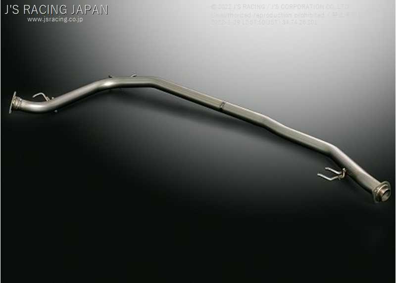 J'S RACING FX-PRO FULL TITANIUM MUFFLER CENTER PIPE 50C FOR HONDA FIT GD1 3 L13A L15A FTM-F1-50C