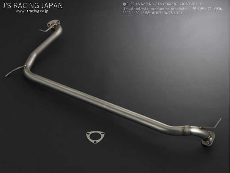 J'S RACING FX-PRO FULL TITANIUM MUFFLER CENTER PIPE 50C FOR HONDA FIT GE8 L15A FTM-F3-50C