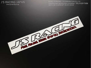 J'S RACING 14 STICKERS WHITE M SIZE JS-14-MWH