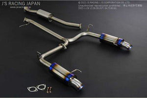 J'S RACING R304 SUS EXHAUST DUAL 60RS FOR HONDA ACCORD CL7 K20A R304W-E2-60RS