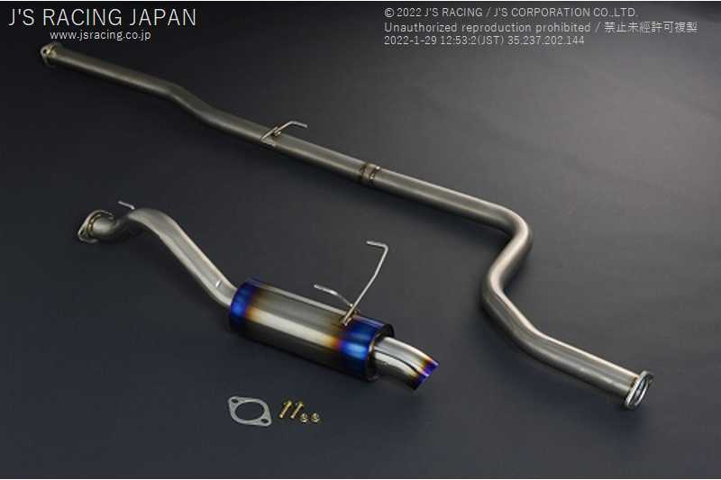 J'S RACING FX-PRO FULL TITANIUM MUFFLER 60RR FOR HONDA INTEGRA DB8 B18C FTM-T2F-60RR