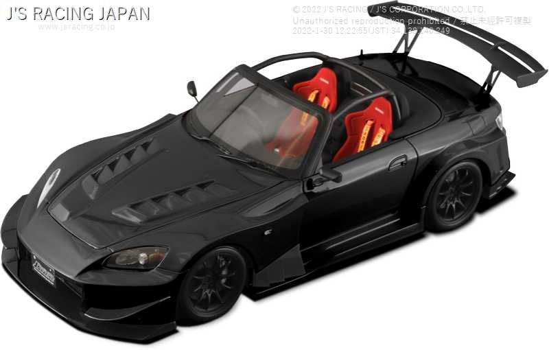 J'S RACING ONE MODEL TYPE-GT 1 18 RESIN MODEL BERLINA BLACK OMD18-S1-NH547