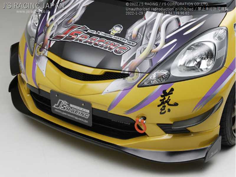 J'S RACING FRONT WING SPOILER TYPE S FRP FOR HONDA FIT FIT GE8 9 L15A AH-F3M