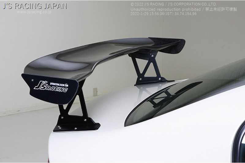 J'S RACING 3D GT-WING TYPE1 WET CARBON 1600 FOR HONDA CIVIC FD2 K20A DGW1-D2-WJ