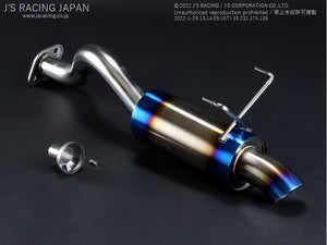 J'S RACING SUS EXHAUST PLUS REAR TAIL 60R FOR HONDA INTEGRA DC2 B18C T304-T2-60R