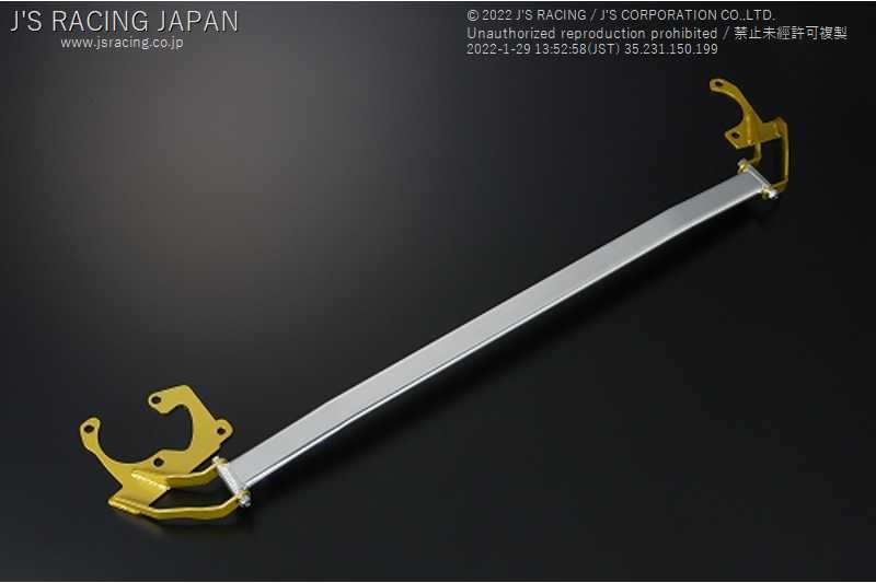 J'S RACING FRONT ALUMINUM STRUT TOWER BAR (ETD COMPATIBLE) FOR HONDA CIVIC EP3 K20A TB-P3-F