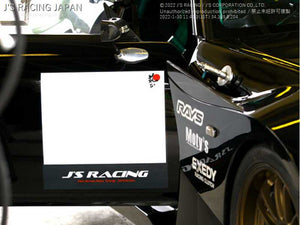 J'S RACING NUMBER BASE STICKER BLACK NBS-01-BK