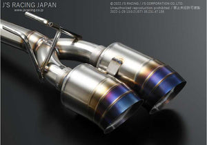 J'S RACING EXHAUST PLUS DUAL 70RS FOR HONDA CIVIC FK2 T304W4-K2-70RS
